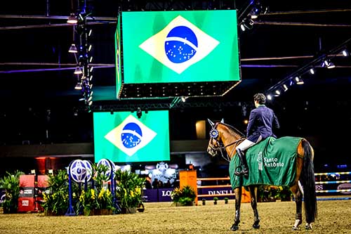 Thiago Mattos: vencedor da prova internacional a 1.50m, qualificativa GP   / Foto: Luis Ruas